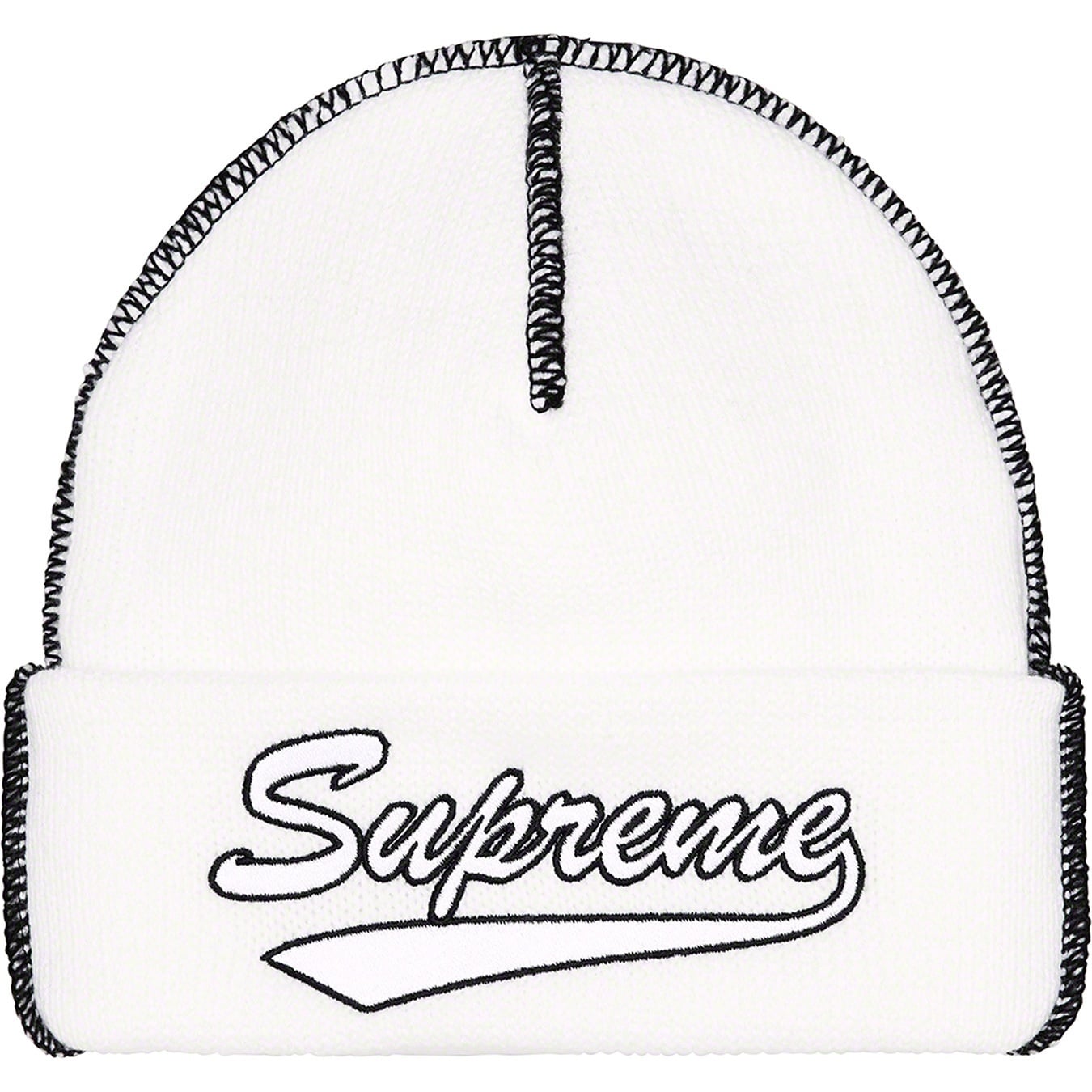 Contrast Stitch Beanie view 4